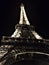 The Eiffel Tower, lighting, night and landmark