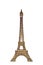 Eiffel tower model on white background 2