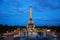 Eiffel tower at night