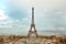 Eiffel tower panoramic view from Trocadero, Paris, France