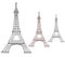 Eiffel tower Paris france. Landmark vector architecture black illustration. Travel tourism europe art construction