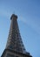 Eiffel Tower from Paris, France, photographed through love lockers placed by tourists. outdoor photography.