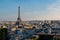 Eiffel Tower, Paris, panoramic view