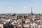 Eiffel tower and Paris roofs