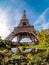 Eiffel Tower in Paris, sunny day, panorama. Landmark