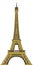 eiffel tower paris travel vector illustration transparent background