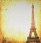 Eiffel tower retro photograph