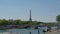 The Eiffel tower seen from the Pont bridge Alexandre III