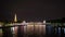 Eiffel Tower and Seine river night timelapse