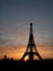 Eiffel Tower silhouette