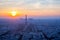 Eiffel Tower sunset