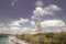 Eiffel tower sunset with clouds.