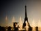 Eiffel tower sunset in Paris