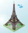 Eiffel tower, symbol of France and Paris