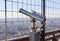 Eiffel Tower telescope overlooking for Paris