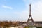 Eiffel tower from Trocadero in Paris