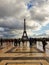 The Eiffel tower and the trocadero square, Paris, France.