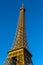 Eiffel Tower view from Champ de Mars. Paris, France, Winter