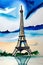 Eiffel Tower watercolour