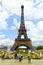 Eiffel tower at window of the world, shenzhen, china