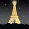 Eiffle tower at night