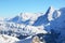 Eiger, Moench and Jungfrau, Swiss mountain peaks