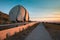 The eight BahÃ¡â€™Ã­ temple in the world and first in South America, located at the foot of the Andes mountain Range in Santiago