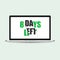 Eight days to go on display laptop. No of days left to go badges. Vector typographic design of 8