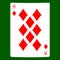 Eight diamonds. Card suit icon , playing cards symbols
