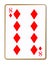 Eight Diamonds Isolated Playing Card