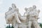 Eight Heroines Statues at Jiangbin Park. a famous historic site in Mudanjiang, Heilongjiang, China.