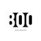 Eight hundred anniversary, minimalistic logo. Eigh-hundredth years, 800th jubilee, greeting card. Birthday invitation