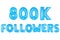 Eight hundred thousand followers, blue color