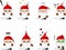 Eight Santas