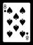Eight of spades playing card,