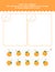 Eight And Two Count And Tracing Number Worksheet. Cut And Paste Worksheet With Pictures. Premium Vector Element