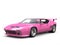 Eighties pink concept sports car