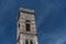 Eighty-five meter high tower Giotto`s Campanile - bell tower of the Basilica di Santa Maria Del Fiore