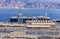 EILAT, ISRAEL - JANUARY 04, 2018: View on marine cargo commercial port in Eilat