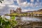 Eilean Donal castle. Scottish landscape. Scotland, Great Britain