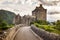 Eilean Donan Castle from 13th century in the centre of three lochs - Alsh, Duich, Long, in Dornie, Kyle of Lochalsh