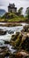 Eilean Donan Castle: Highland Castle In Scotland With Stunning Waterfall