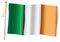 Eire Waving Flag And Flagpole