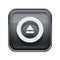 Eject icon glossy grey.