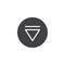 Eject media player button icon vector