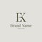 EK fashion elegance luxury logo grey