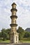 Ek Minar ki Masjid - single minaret mosque, rear view, stone carvings details, built by Bahadur Shah 1526â€“36 AD. A UNESCO