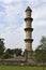 Ek Minar ki Masjid - single minaret mosque, side view, stone carvings details, built by Bahadur Shah 1526â€“36 AD. A UNESCO