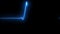 EKG Heartbeat Display Monitor - Motion Graphics, seamless loop animation Blue color Version 2