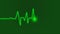 EKG monitoring in an emergency. blue neon lights a heartbeat. The heartbeat. Electrocardiogram